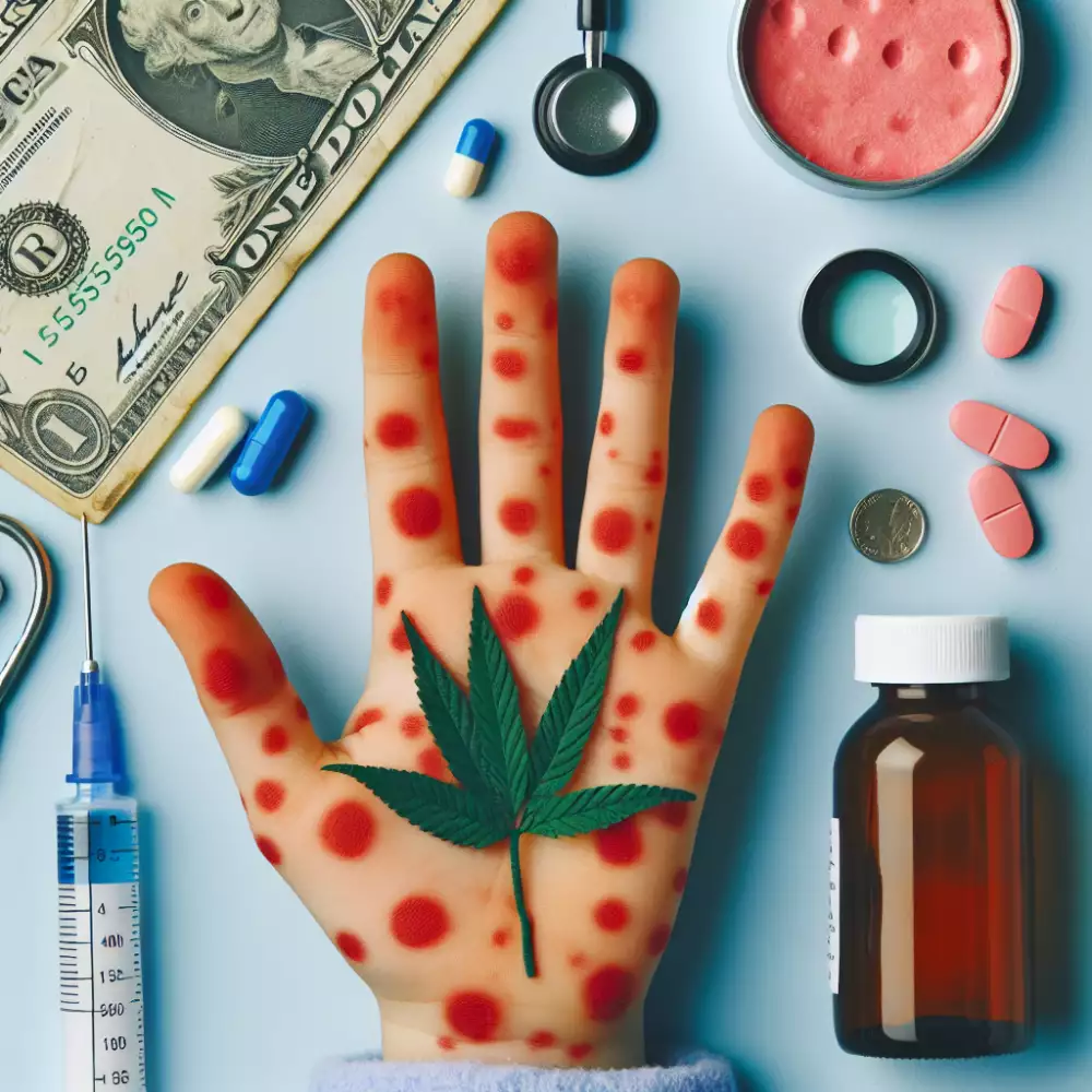 červené fleky na rukou u dětí