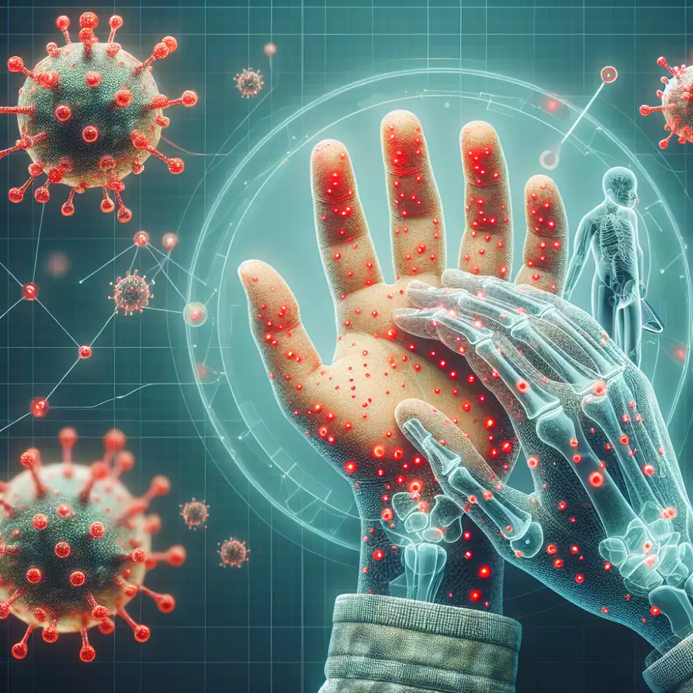 červené fleky na rukou u dětí