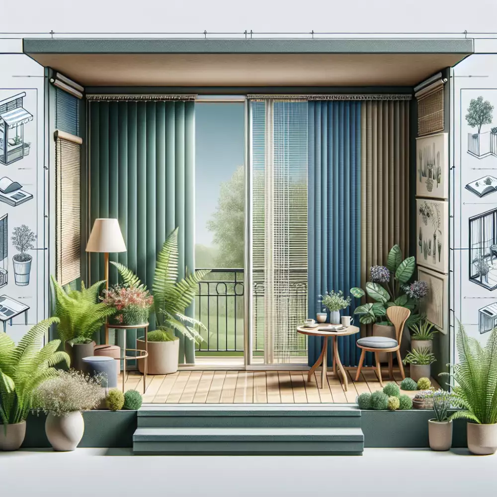 vertikální žaluzie na zasklený balkon