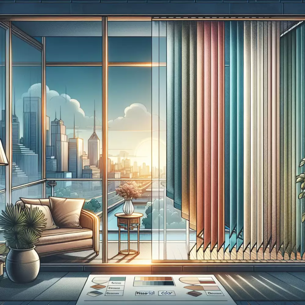 vertikální žaluzie na zasklený balkon