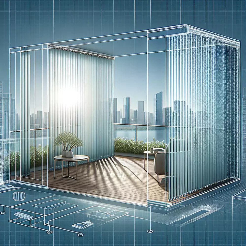 Vertikální Žaluzie Na Zasklený Balkon